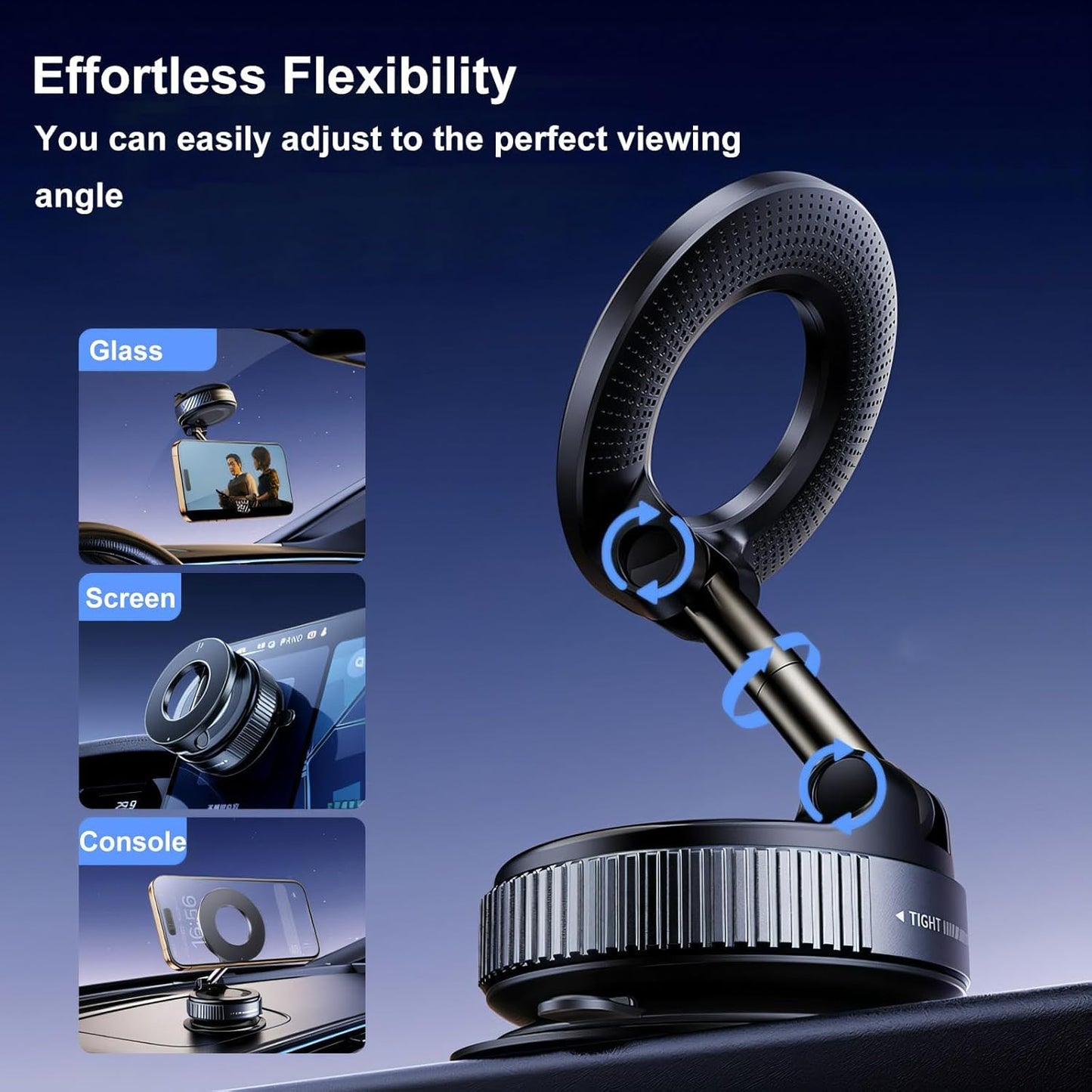 Support Magnétique Téléphone Pliable 360°