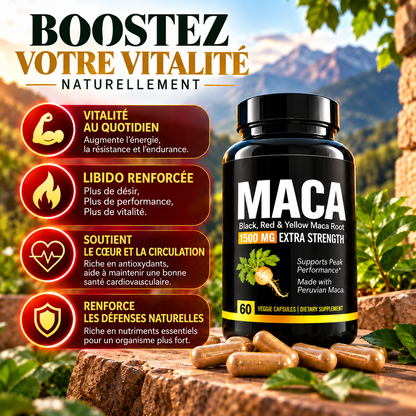 Triple Maca : Réveillez votre vitalité naturellement !
