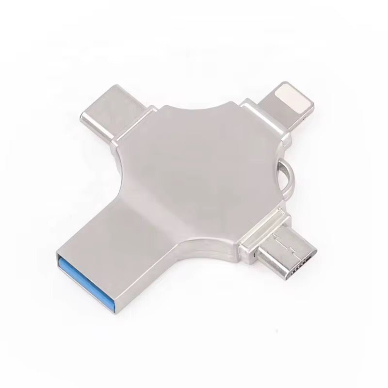 Clé USB multifonction 4-en-1 – Stockez, transférez, libérez de l’espace !