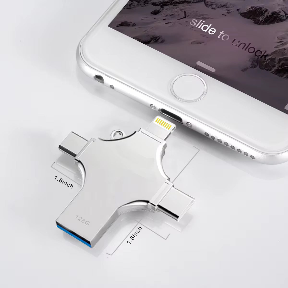 Clé USB multifonction 4-en-1 – Stockez, transférez, libérez de l’espace !