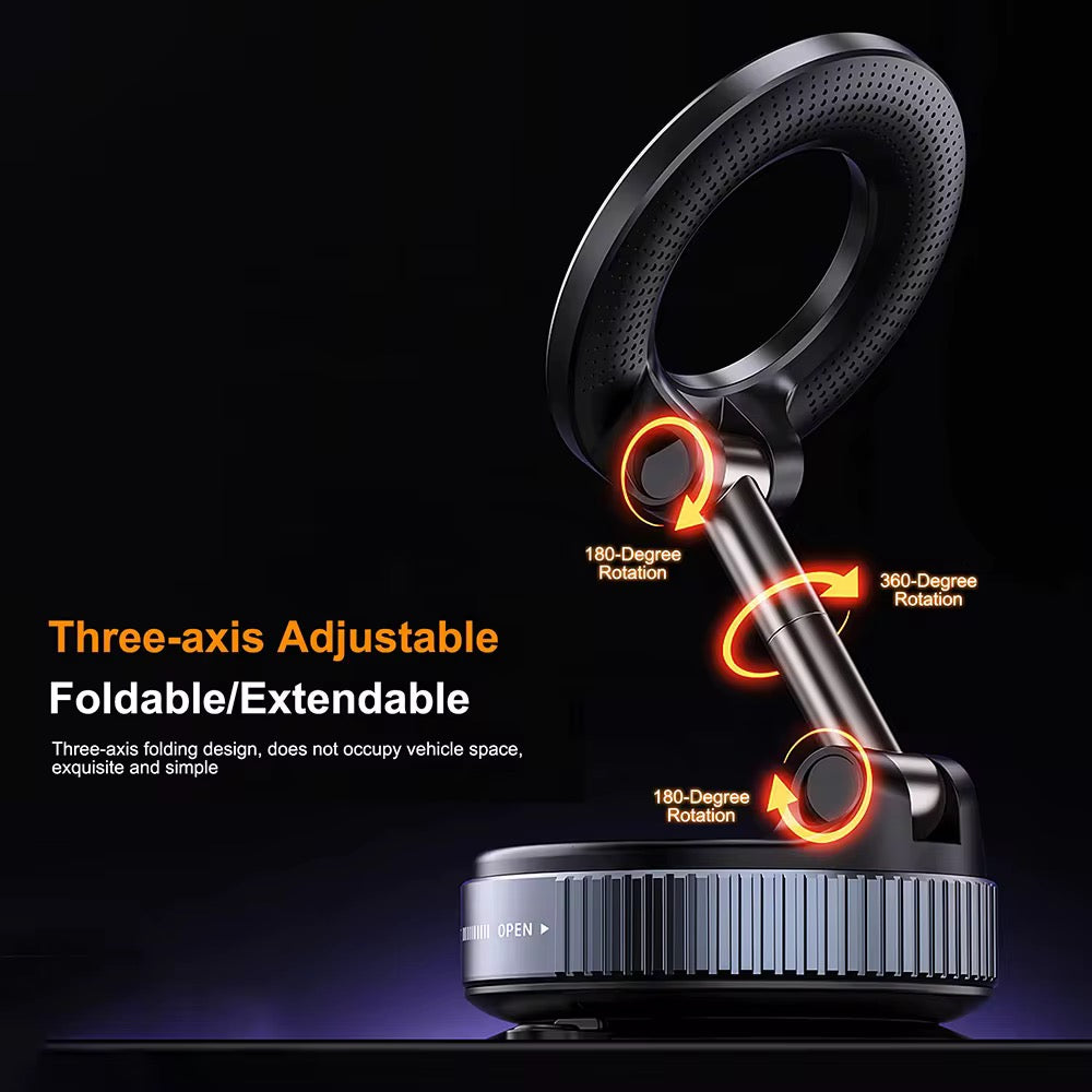 Support Magnétique Voiture avec Recharge Sans Fil – Fixation Ultra-Solide & Rotation 360°