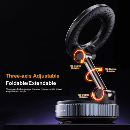 Support Magnétique Voiture avec Recharge Sans Fil – Fixation Ultra-Solide & Rotation 360°